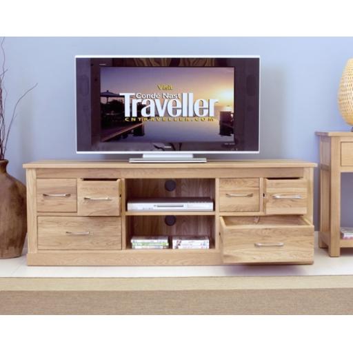 Mobel Oak Widescreen Television Cabinet